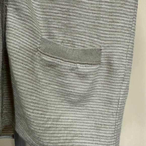 J. Crew Deep V-Neck Merino Wool Lightweight Cardigan in Taupe, Size Small - Picture 5 of 8